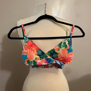 Vera Bradley floral swim top